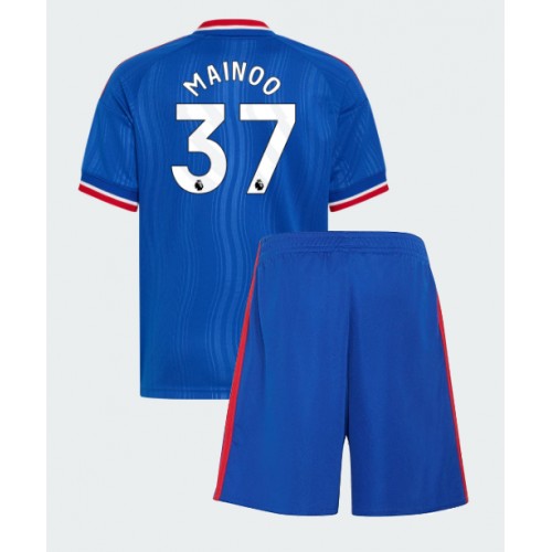 Dres Manchester United Kobbie Mainoo #37 Gostujuci za djecu 2026-27 Kratak Rukav (+ kratke hlače)